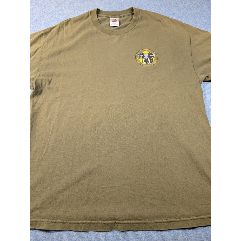 Alstyle Dallas Safari Club Buffalo 2008 Graphic T-Shirt Mens XL Olive Green